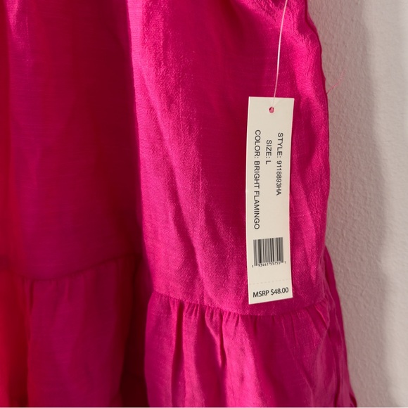 Counterparts NWT Pink Short Sleeve Blouse Size Large - Picture 2 of 10